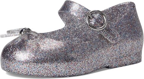 mini melissa Girl's Sweet Love BB (Toddler/Little Kid) Silver Glitter 9 Toddler M in Saudi Arabia