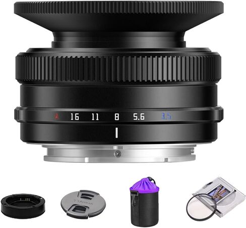 TTArtisan 25mm F2 Wide-Angle APS-C Camera Lens Large Aperture Manual Fixed Camera Lens for Sony E Mount Cameras NEX-5 NEX-C3 NEX-5N NEX-7 NEX-F3 NEX-5R NEX-3N NEX-5T A3000 A5000 A6000 in Saudi Arabia