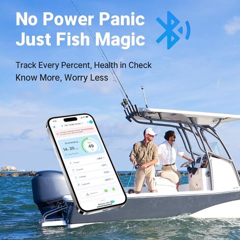 Redodo 12V 100Ah Bluetooth Dual-Purpose 900CCA Group27 Marine Battery, Starting Battery with Heating & Smart Power Retention in Saudi Arabia