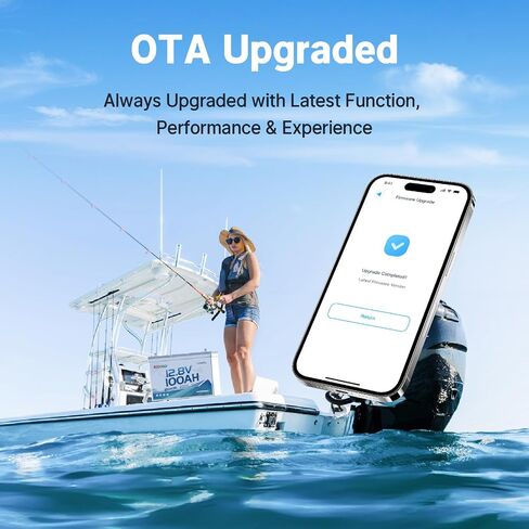 Redodo 12V 100Ah Bluetooth Dual-Purpose 900CCA Group27 Marine Battery, Starting Battery with Heating & Smart Power Retention in Saudi Arabia