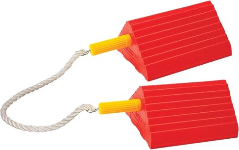 Checkers Industrial Safety Products Roadblock UC1400-6 Impact-Absorbing Urethane Industrial Wheel Chock, Orange, 6 lbs, 10" Length, 8.5" Width, 5" Height in Saudi Arabia