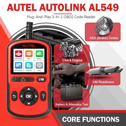Autel OBD2 Scanner Autolink AL329, Upgrade Version of Autel AL319 & MaxiScan MS309 Car Code Reader, Engine Fault OBDII Diagnostic Tool, Auto VIN, Live Data, DTC Lookup, I/M Readiness Smog Check in Saudi Arabia