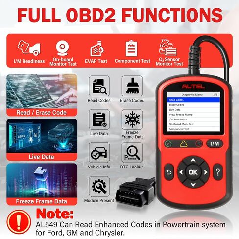 Autel OBD2 Scanner Autolink AL329, Upgrade Version of Autel AL319 & MaxiScan MS309 Car Code Reader, Engine Fault OBDII Diagnostic Tool, Auto VIN, Live Data, DTC Lookup, I/M Readiness Smog Check in Saudi Arabia