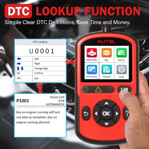 Autel OBD2 Scanner Autolink AL329, Upgrade Version of Autel AL319 & MaxiScan MS309 Car Code Reader, Engine Fault OBDII Diagnostic Tool, Auto VIN, Live Data, DTC Lookup, I/M Readiness Smog Check in Saudi Arabia
