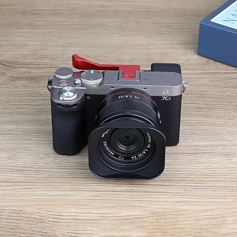 إبهام معدني من Haoge لهاتف Sony α7CR، A7CII Alpha 7CII، ILCE-7CII، ملحقات الكاميرا، مقبض يد مسند الحذاء الساخن باللون الأحمر THB-A7CII-R in Saudi Arabia