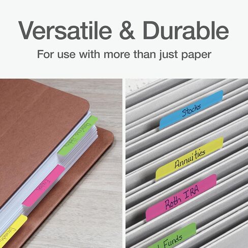 علامات تبويب الفهرس القابلة للإزالة للكتابة على علامة Redi، 2 × 11/16 بوصة، 48 علامة تبويب في كل عبوة، 4 ألوان متنوعة، عبوة واحدة (33248) (RTG33248) in Kuwait