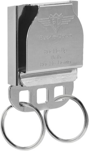 Buckle-Down Keychain, Seatbelt Buckle Keyholder, Black in Saudi Arabia