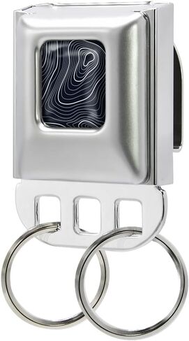 Buckle-Down Keychain, Seatbelt Buckle Keyholder, Black in Saudi Arabia