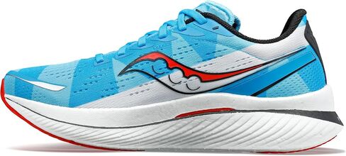 حذاء رياضي رجالي من Saucony Endorphin Speed ​​3، شيكاغو أزرق/أبيض/أحمر، 8 in Saudi Arabia