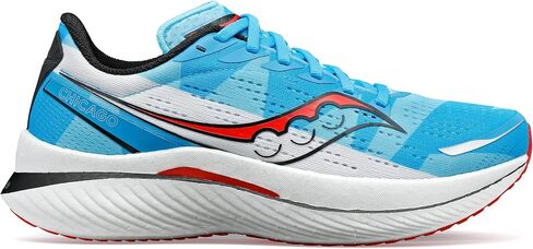 حذاء رياضي رجالي من Saucony Endorphin Speed ​​3، شيكاغو أزرق/أبيض/أحمر، 8 in Saudi Arabia