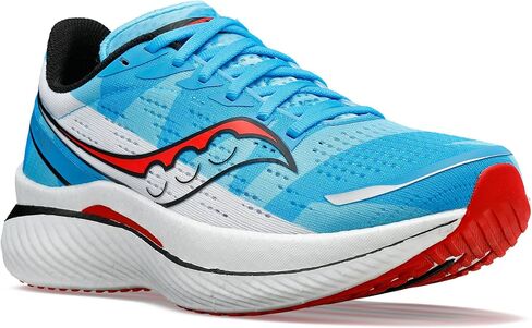 حذاء رياضي رجالي من Saucony Endorphin Speed ​​3، شيكاغو أزرق/أبيض/أحمر، 8 in Saudi Arabia