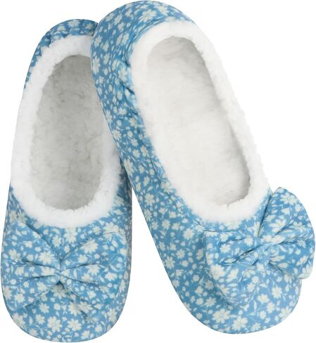 Snoozies Black Dot Modern Ballerina Size Large in Kuwait