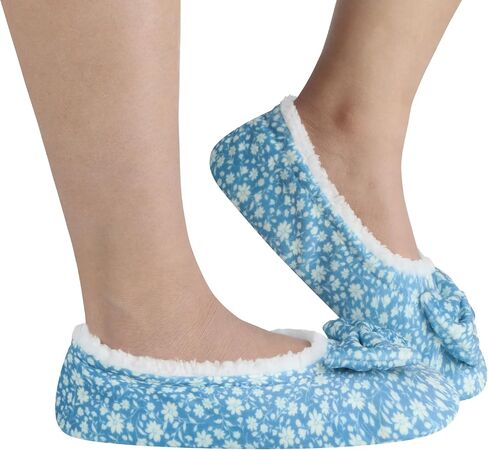 Snoozies Black Dot Modern Ballerina Size Large in Kuwait