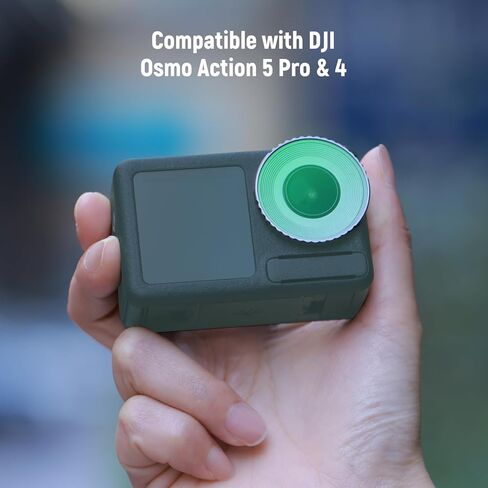 مجموعة مرشح Neewer ND متوافقة مع DJI Osmo Action 5 Pro/4 ، متغير ND8-32 (3-5 محطات) + CPL + Diffusion Mist Black 1/4 على مرشح ملحقات كاميرا الزجاج البصري HD Multicoated HD ، FL-52 in Kuwait