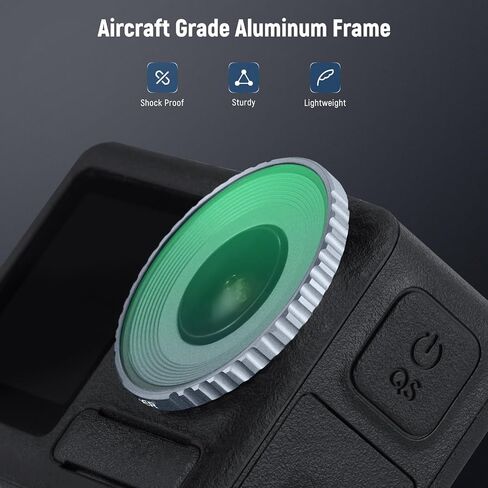 مجموعة مرشح Neewer ND متوافقة مع DJI Osmo Action 5 Pro/4 ، متغير ND8-32 (3-5 محطات) + CPL + Diffusion Mist Black 1/4 على مرشح ملحقات كاميرا الزجاج البصري HD Multicoated HD ، FL-52 in Kuwait