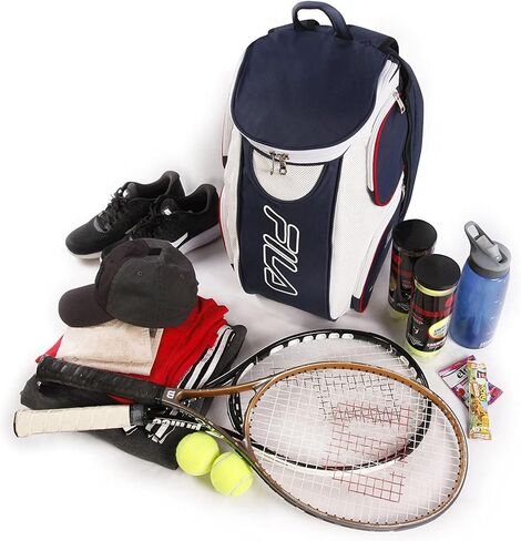 Fila Ultimate Tennis with Shoe Pocket, Navy/White/RED, One Size in Saudi Arabia