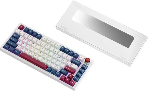 boyi yk82 الألومنيوم سبيكة المفاتيح الميكانيكية ، 75 ٪ RGB GASKET BT5.0/2.4G/TYPE-C السلكية tri-mod in Kuwait
