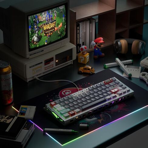 لوحة مفاتيح الألعاب kutethy KY67 Pro، لوحة مفاتيح RGB Hall Effect بنسبة 65%، 67 مفتاحًا مع مفاتيح مغناطيسية Gateron، مشغل سريع، تشغيل قابل للتعديل in Kuwait