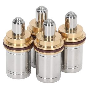Excavator Joystick Button, 4PCS Rubber Sealing Alloy Steel Handle Control Valve Replacement Accessories Walking Bullet Head for Zax EFI Electronic Injection