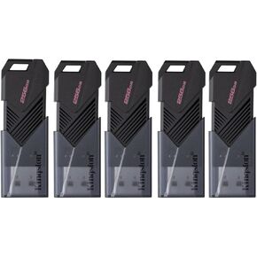 Kingston 256GB DataTraveler Exodia Onyx USB 3.2 Flash Drive (Matte Black) (5-Pack)