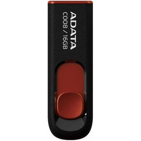 ADATA C008 16GB USB 2.0 محرك فلاش قابل للسحب AC008-16G-RKD