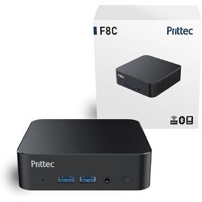 F8C Mini PC, Intel 12th Gen Alder Lake N100, 16GB DDR4 RAM, 512GB M.2 SSD, Support 4K, Triple Display, HDMI x2, USB3.2 Gen1 x2, USB2.0 x2, Type-C x2, WiFi6/BT5.2, GB LAN