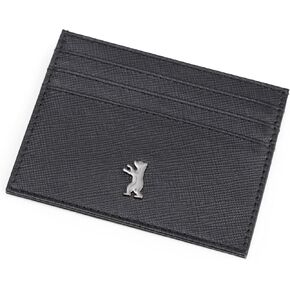 BERLINER BAGS Vintage Leather Card Case, Mini Wallet for Men and Women - Brown in Kuwait
