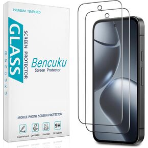 (2 Pack) Designed for Google Pixel 9A Tempered Glass Screen Protector, Support Fingerprint Unlock, Anti Scratch, Bubble Free