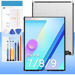 Screen Replacement for iPad 7 7th A2197, A2200, A2198,for iPad 8 8th / for iPad 9 9th A2428, A2429, A2270, A2430 A2603, A2604 10.2" LCD Display Touch Digitizer Assembly