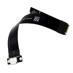 M.2 NVME إلى Oculink 4i تمديد كابل لبطاقة الرسومات SSD M2 M مفتاح إلى SFF-8612 محول PCIE 4.0 Gen4 كابل لسطح المكتب (20 سم)