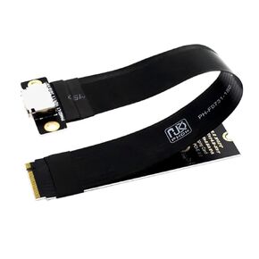 M.2 NVME to Oculink 4i Extension Cable for SSD Graphics Card M2 M Key to SFF-8612 Adapter PCIe 4.0 Gen4 Cable for Desktop(20cm)