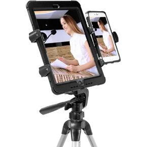 ARKON TW Broadcaster Tablet and Phone Tripod Mount Holder for Streaming Live Video