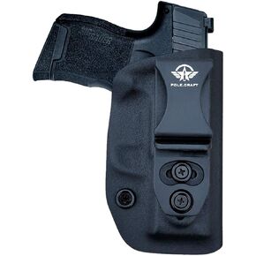 Sig P365 Holsters IWB Kydex Holster Fit: Sig Sauer P365 / P365 SAS / P365 X Pistol -Inside Waistband Concealed Carry Holster￨Adj. Cant Retention￨Cover Mag-Button￨No Wear￨POLE.CRAFT