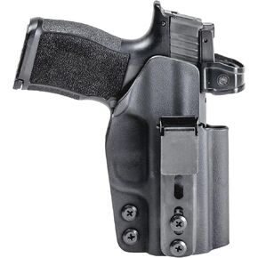 حافظة متداخلة للارتداء الرياضي - IWBless IWB ، داخل حزام الخصر ، الحمل المخفي ، American Made ، Entromment Express ، Black Kydex ، Optics Ready ، Fits: