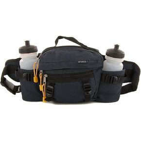 Everest Hiking Sports Dual Bottle Fanny Waist Lumbar Pack Bag 2 Squeeze Bottles Included