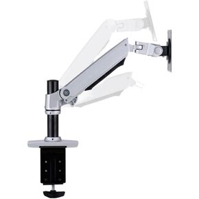 XSJ8011C سطح المكتب حركة كاملة 17-32 "حامل شاشة Mount Mechanical Spring Arm Monitor Monitor Loading 10kgs (Silver with 17cmpole)