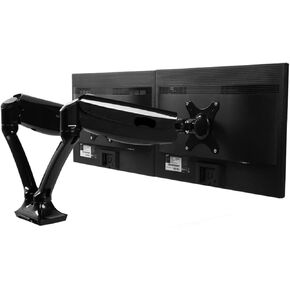 Aluminum Alloy Desktop 10"-27" Dual Monitor Holder Full Motion Computer Mount Arm Loading 1.5-5kgs Each Head DLB502-D