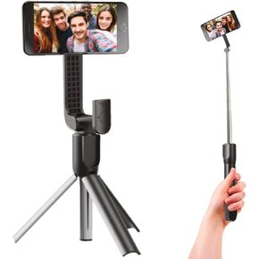 iJoy Magnetic Selfie Stick Tripod with Remote – Adjustable up to 26", Strong Upgraded Magnet + Bluetooth Remote| Selfie Stick for iPhone 12 and Newer – Travel-Friendly, Great for Video Recording