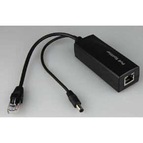 DSC PoE Splitter to Power Non-PoE Cameras: Splits Incoming PoE Signal to 12VDC (1A) Power + RJ45 Ethernet Video, 10/100Mbps, 15.4W Per Port, IEEE 802.3af, Auto Detect, Designed for HD IP Camera
