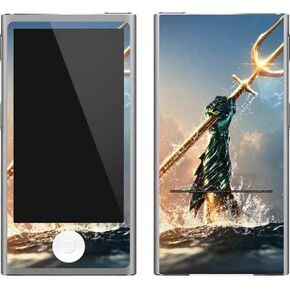 Skinit Decal MP3 Player Skin Compatible with iPod Nano (7th Gen&2012) - Officially Licensed Warner Bros Aquaman Trident Design