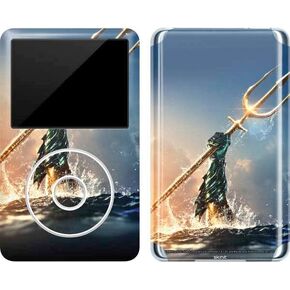 Skinit Decal MP3 Player Skin Compatible with iPod Classic (6th Gen) 80GB - Officially Licensed Warner Bros Aquaman Trident Design