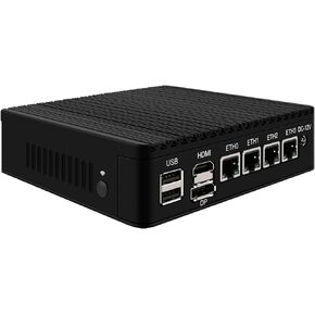 Micro Firewall Appliance, Mini PC, OPNsense, VPN, Router PC, Intel N5105, HUNSN RJ22, AES-NI, 4 x Intel 2.5GbE I226-V LAN, Type-C, TF, M.2 WiFi Slot, 16G RAM, 256G SSD