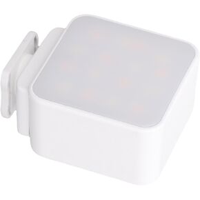 Camera Selfie Light, Camera LED Video Light 3 Color Temperature 1/4 Screw Hole for Recording (White)