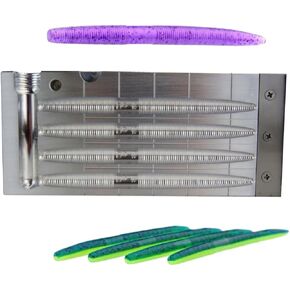 Do It Molds Aluminium CNC Premium Soft Plastiс Mold Lure Making Injection Molds Fishing Lures The Gary Yamamoto Senko 5 inch (4 Cavity) Do It Mold 95258