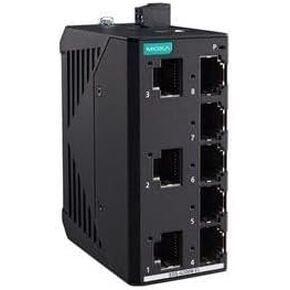 EDS-G2008-EL-T, 8-Port Full gigabit Entry-Level Unmanaged Switch, 8 10/100/1000BaseT(X) Ports, -40 to 75°C
