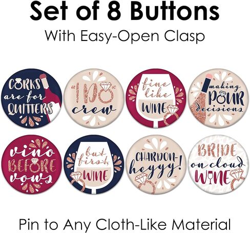 Big Dot of Happiness Boho Botanical Bride - 3 inch Greenery Bridal Shower and Wedding Party Badge - Pinback Buttons - Set of 8 in Saudi Arabia