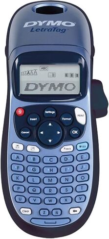 Dymo LetraTag LT-100T Labelmaker | Portable Label Printer with QWERTY Keyboard | Silver | Ideal for The Office or at Home in Saudi Arabia