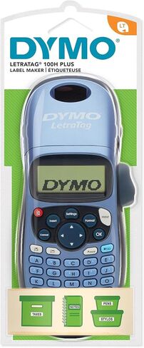 Dymo LetraTag LT-100T Labelmaker | Portable Label Printer with QWERTY Keyboard | Silver | Ideal for The Office or at Home in Saudi Arabia
