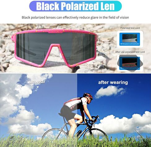 Xiyalai Vipers Sunglasses, Polarized Sports Glasses for Men Women with 3 Interchangeable Lenses, Baseball Cycling Running Fishing Golf in Saudi Arabia