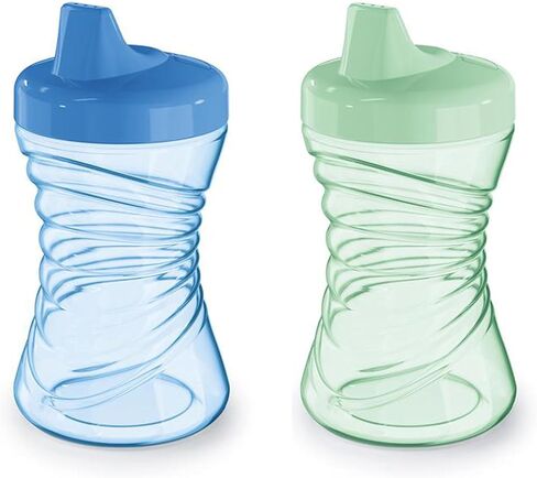 Gerber Graduates Fun Grips Hard Spout Spill Proof Sippy Cup (Colors may vary), 10-Ounce, 2 cups – BPA Free, Spill Proof Sippy Cup in Saudi Arabia
